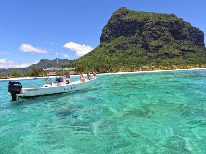 Coucher de soleil en bateau privé Île Maurice